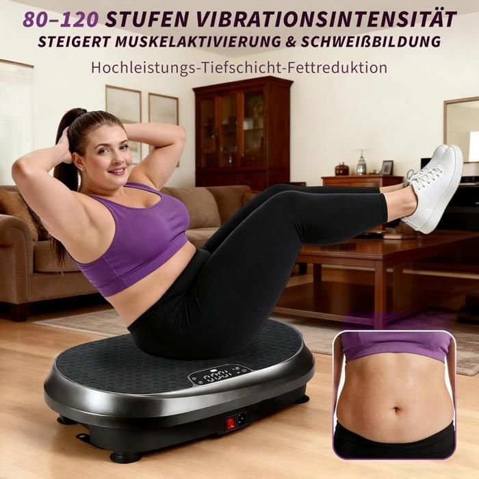 Vibration platform - NETTLIFE - Nettlife - 5 programs - 199 intensity levels - 200 kg load capacity (Bluetooth)