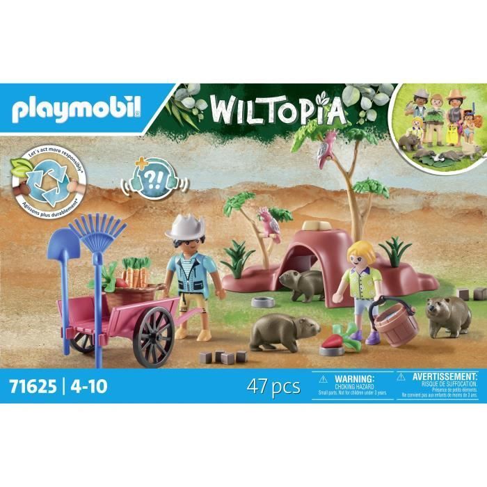 PLAYMOBIL 71625 Wombat Burrows, Wiltopia, 47 pieces, Ages 4+