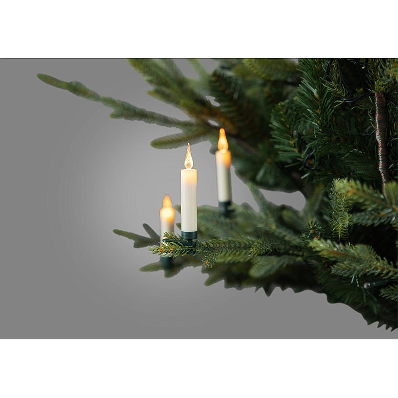 Luci natalizie a energia con 10 LED, alimentate a batteria