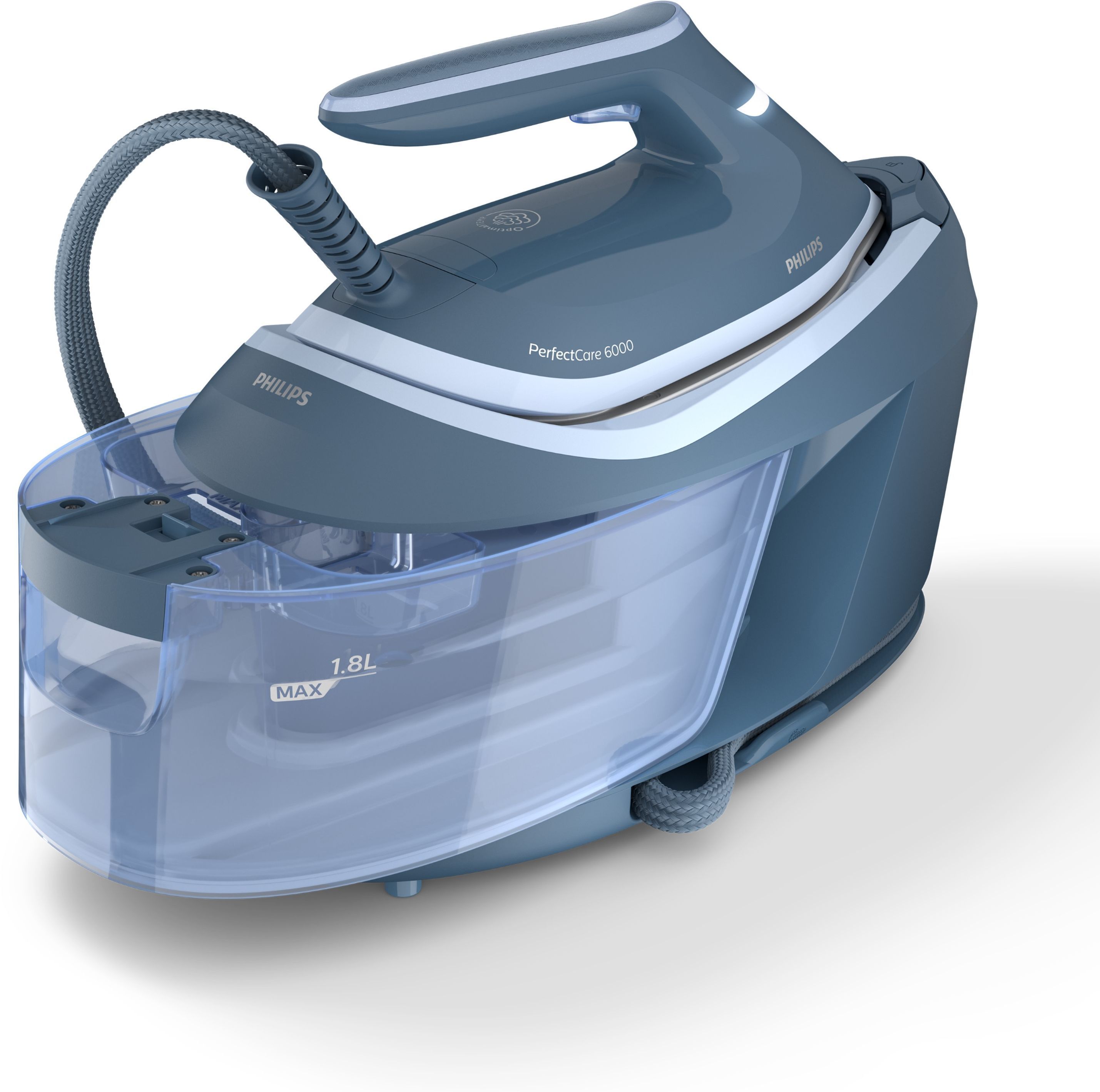 Steam Generator Iron - PHILIPS - PSG6042/20 - PerfectCare Compact Series 6000 - 8 bar - 1.8L - Blue