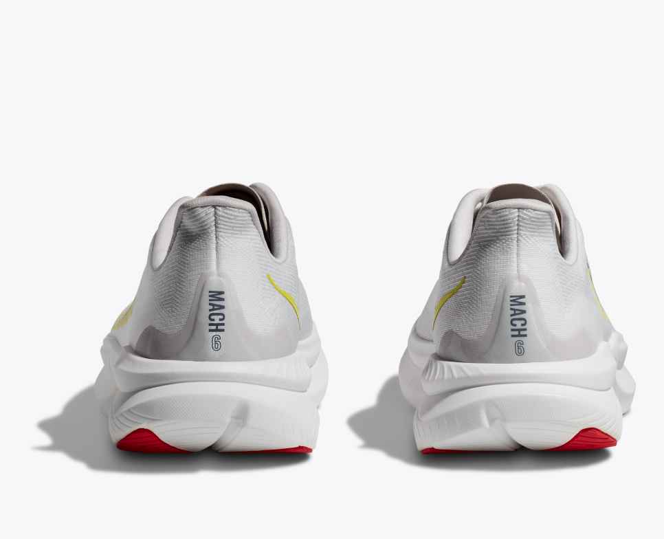 HOKA Mach 6 Weiß / Nimbuswolke