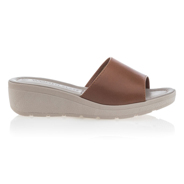 Braune Damen-Pantoletten/Clogs