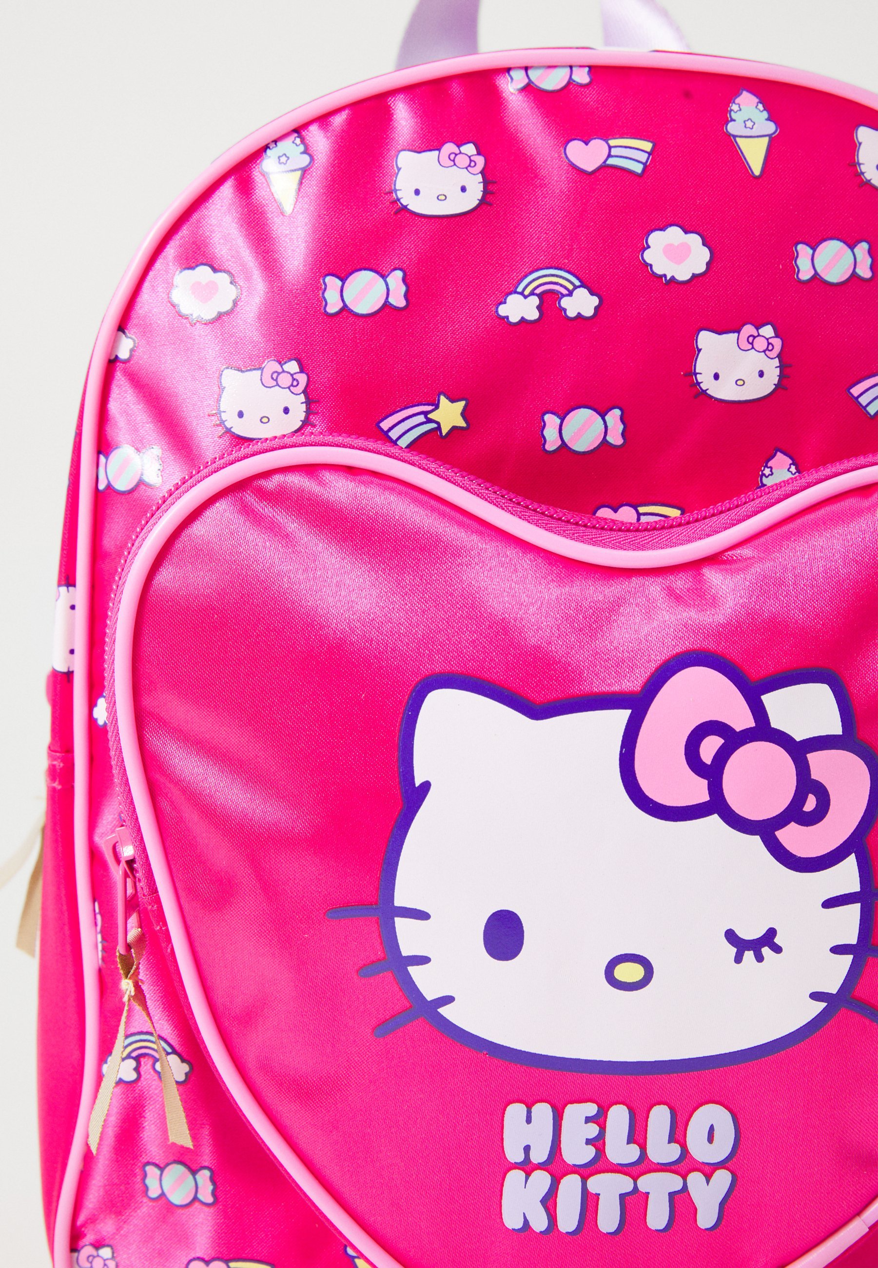 Sac à dos Kidzroom Hello Kitty Follow the Rainbow Unisexe - Sac d'école - rose