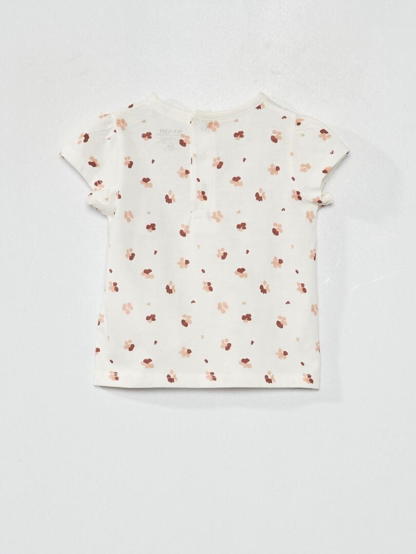 Camiseta de punto estampada - BLANCA