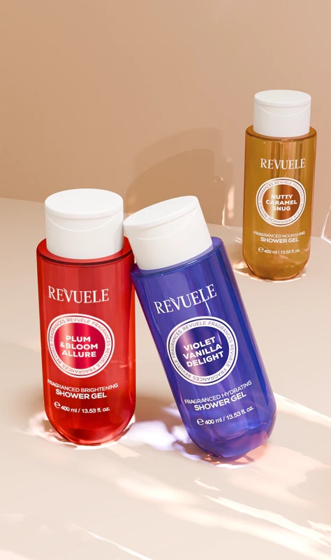 Revuele Violet Vanilla Delight mitrinošā dušas želeja
