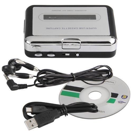 Marchelec Lecteur cassette USB-convertisseur lecteur MP3-Argent