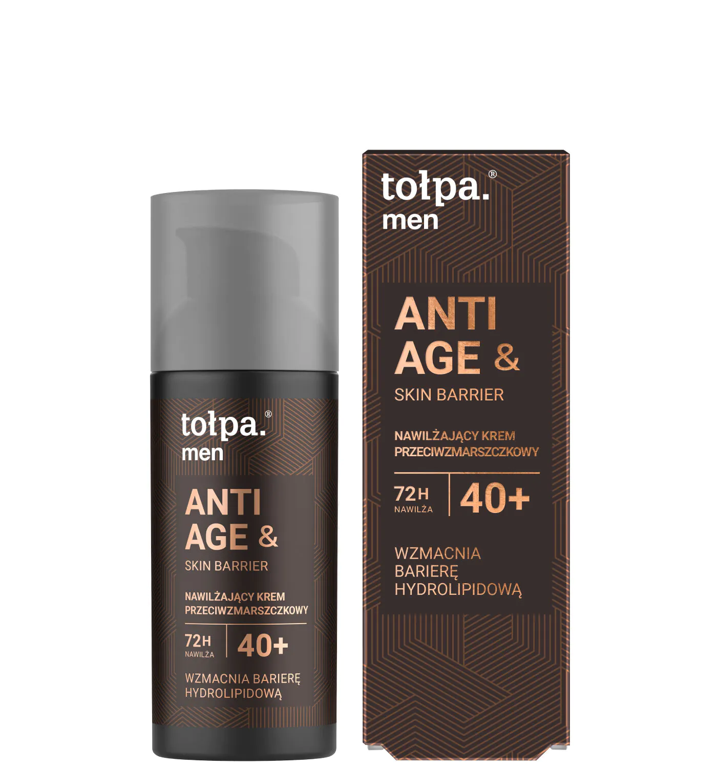 Tołpa Men Anti Age & Skin Barrier Nawilżający krem przeciwzmarszczkowy 40+