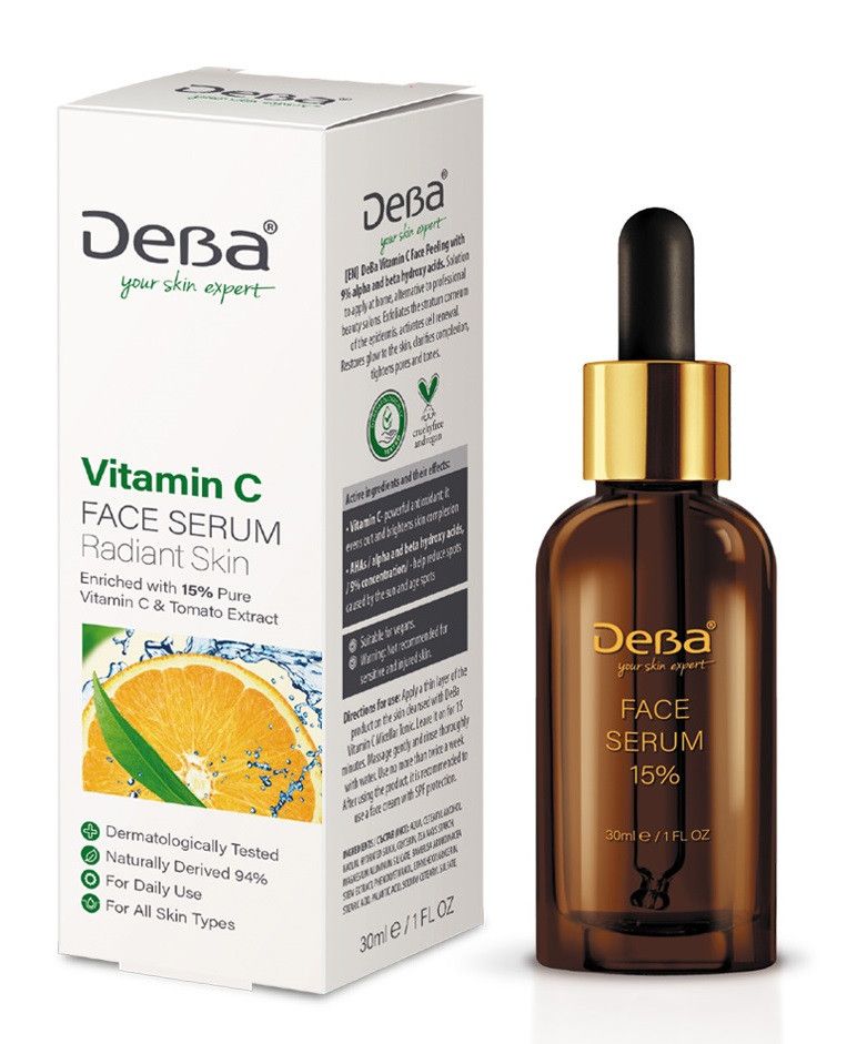 Vitamino C veido serumas Raukšles ir senėjimą stabdantys kremai