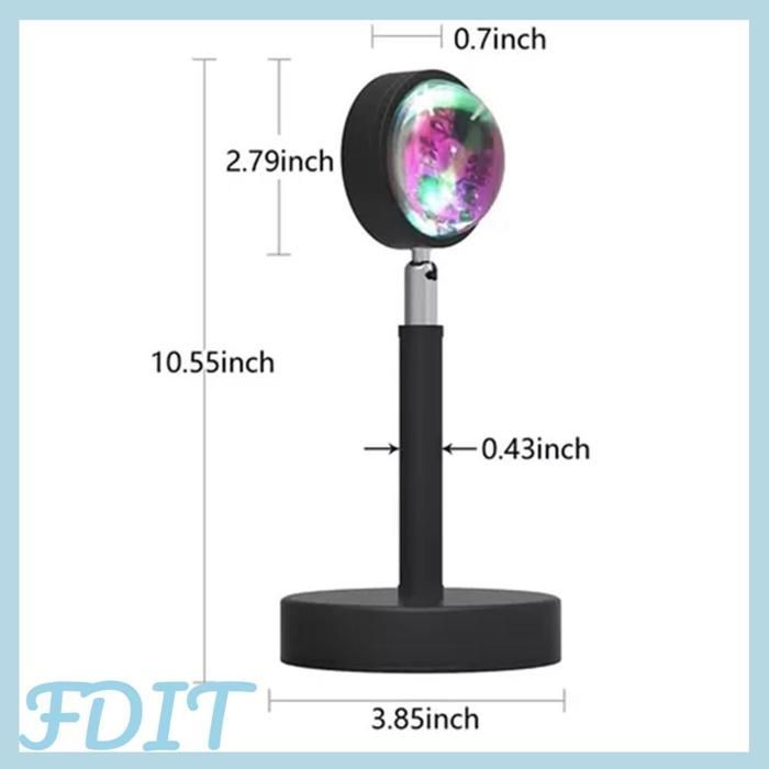 Lampada d'atmosfera rotante GOTOTOP, proiettore ambientale, 16 colori RGB, telecomando, luce di proiezione per vaso da giardino