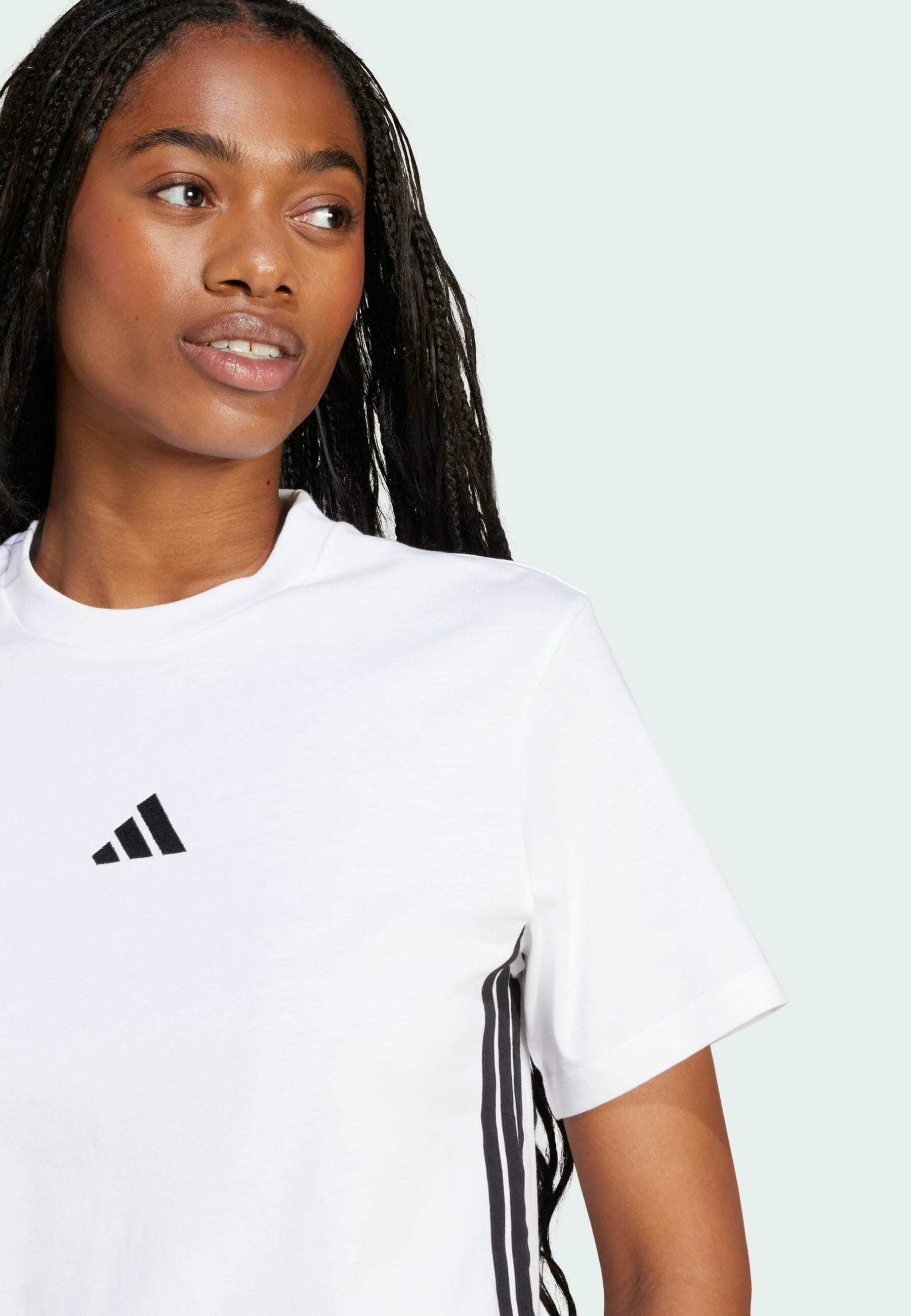 adidas Sportswear T-shirt met print - wit zwart