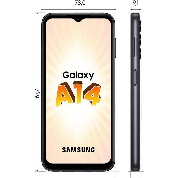 SAMSUNG Galaxy A14 4G Noir 64 Go