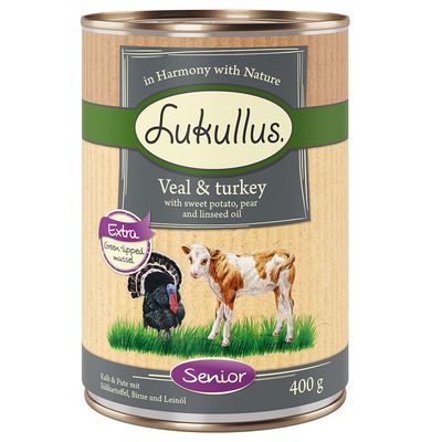 Lukullus Senior Kalb- & Putenfleisch - getreidefrei