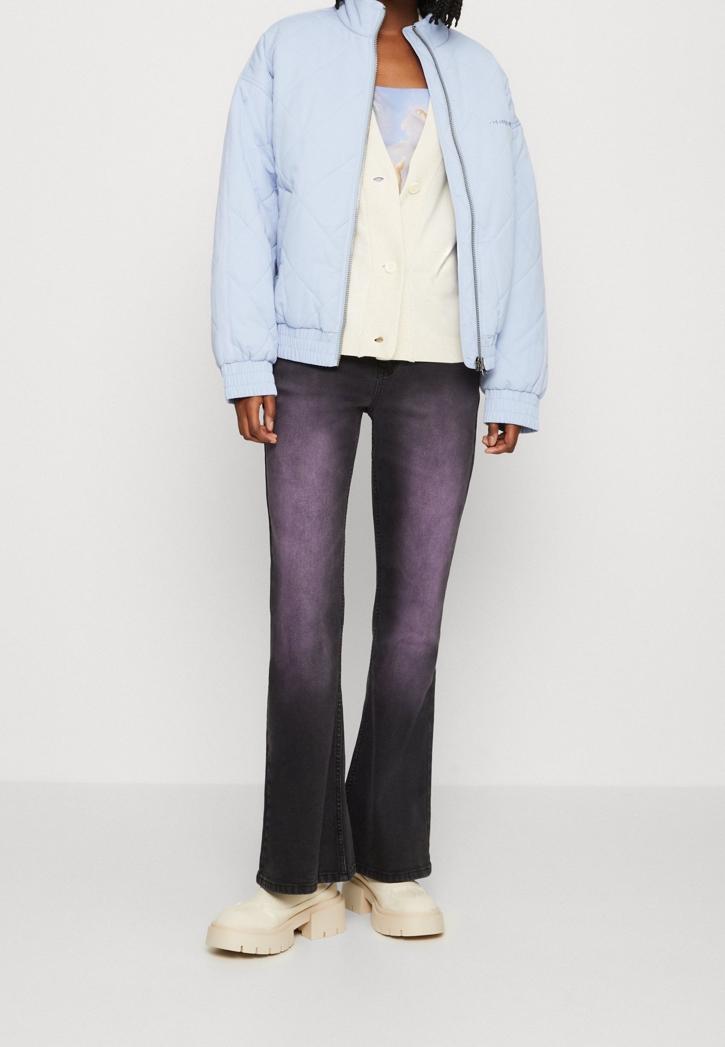 KnowledgeCotton Apparel Cardigan - gebroken wit
