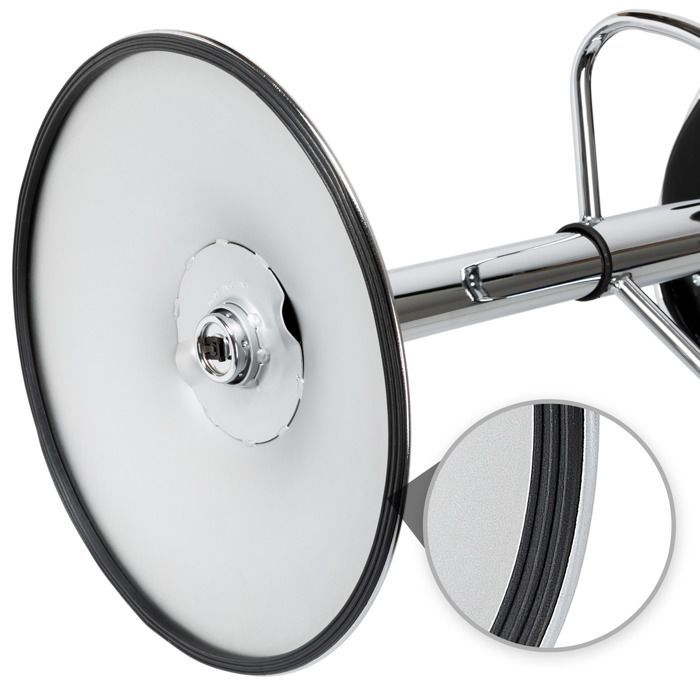 Taburete de bar - TECTAKE - Juego de 2 taburetes HARALD de acero cromado con altura de asiento de 63-83 cm - Negro