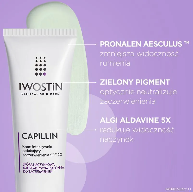 Iwostin Capillin Krem intensywnie redukujący zaczerwienienia SPF 20