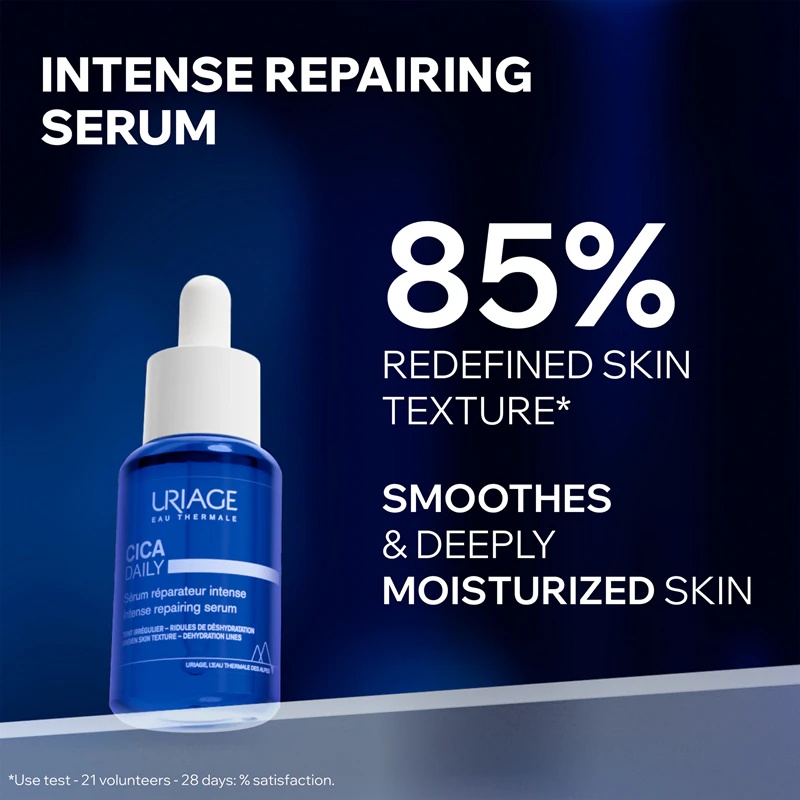 Uriage Cica Daily Intense Repairing Serum regeneruojantis serumas nusilpusiai odai