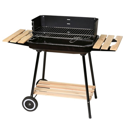 Barbacoa De Carbón Chiara Con Parrilla De Acero De 67x38x83 Cm