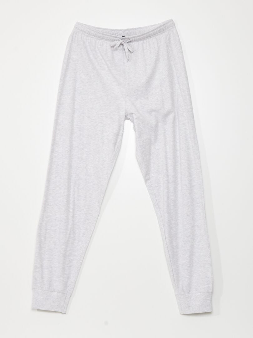 Pijama de malha - 2 peças - PRETO