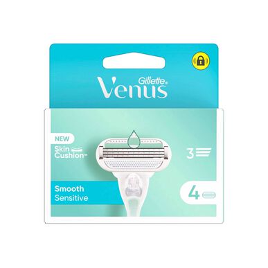 Gillette Venus Smooth Sensitive -vaihtoterät, 4 kpl.