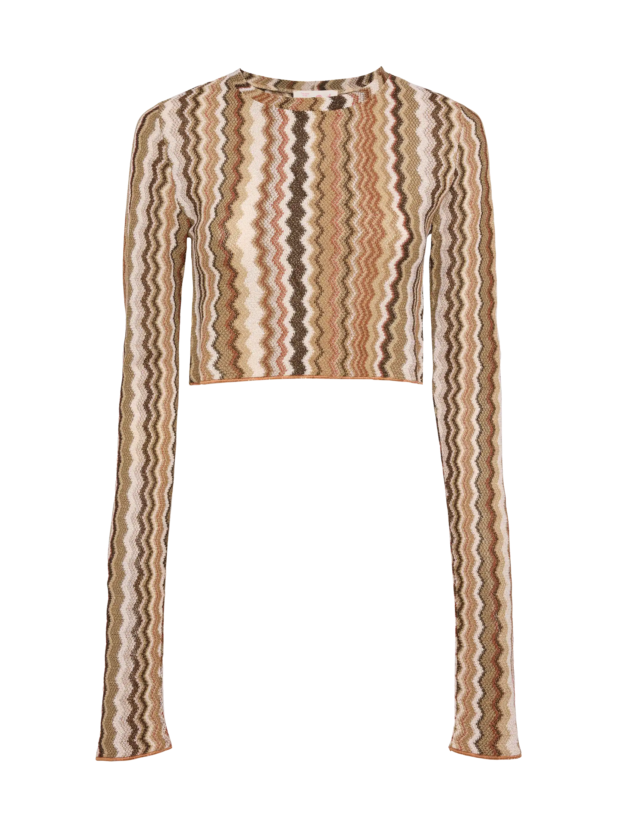 Siviglia t-shirt cropped in maglia raschel
