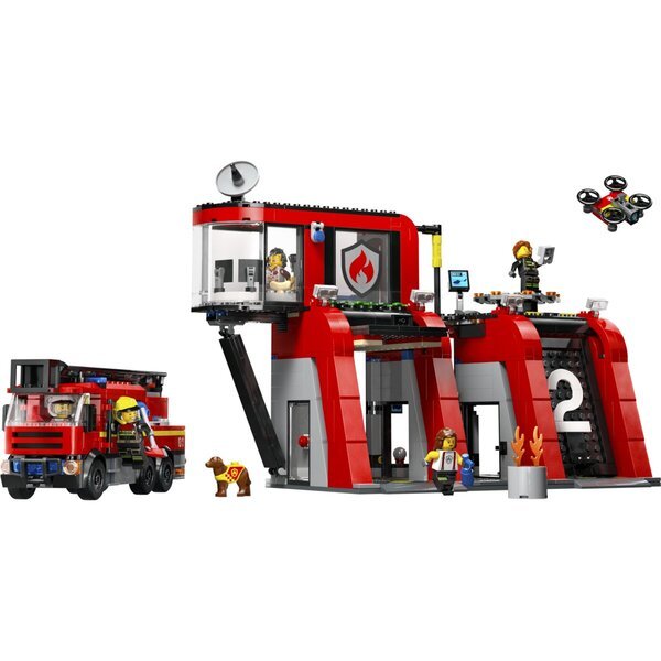 LEGO City 60414 Vatrogasna stanica i vatrogasno vozilo