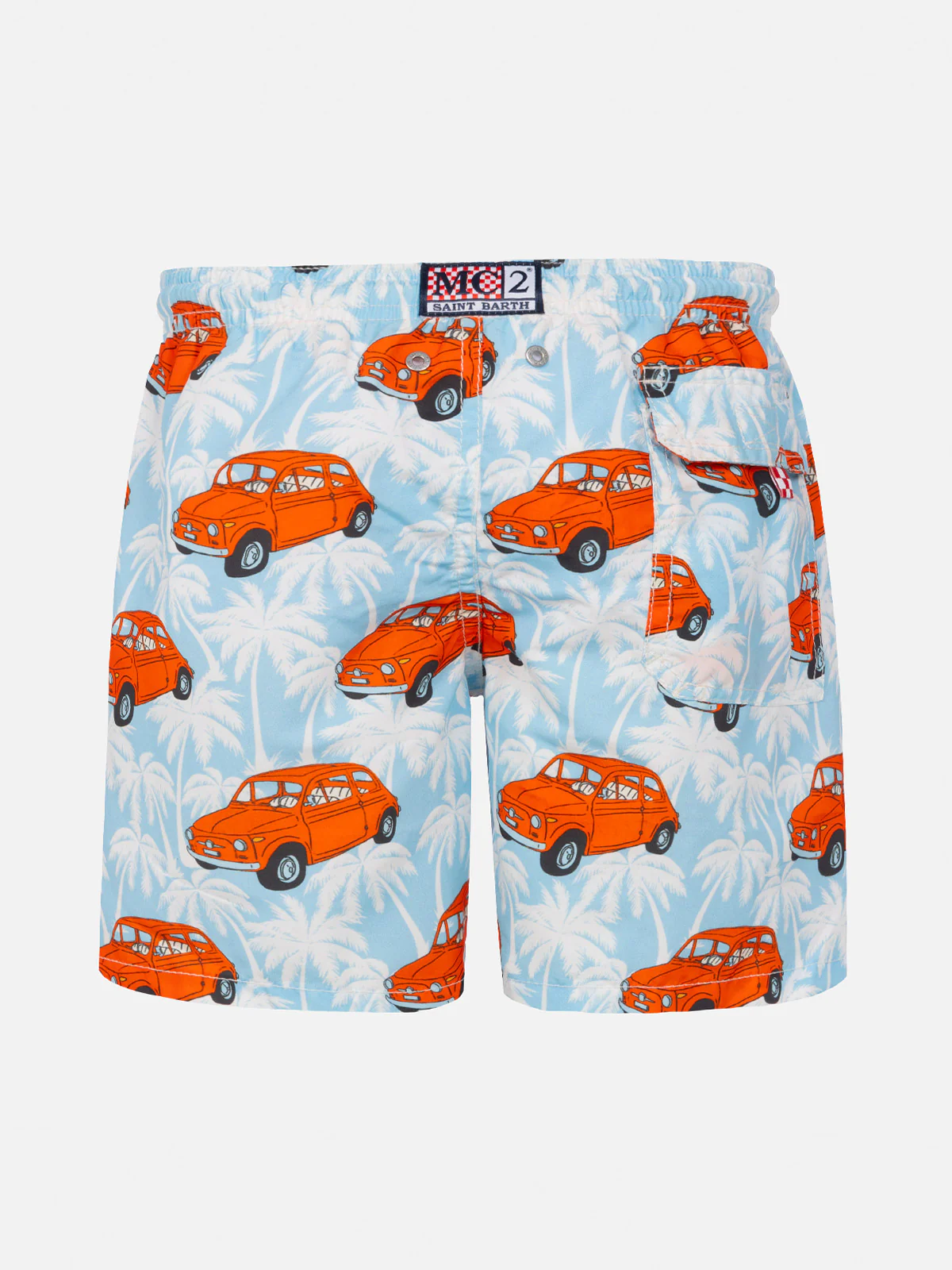 Costume da bagno da bambino con stampa auto Fiat 500 | Edizione Specia