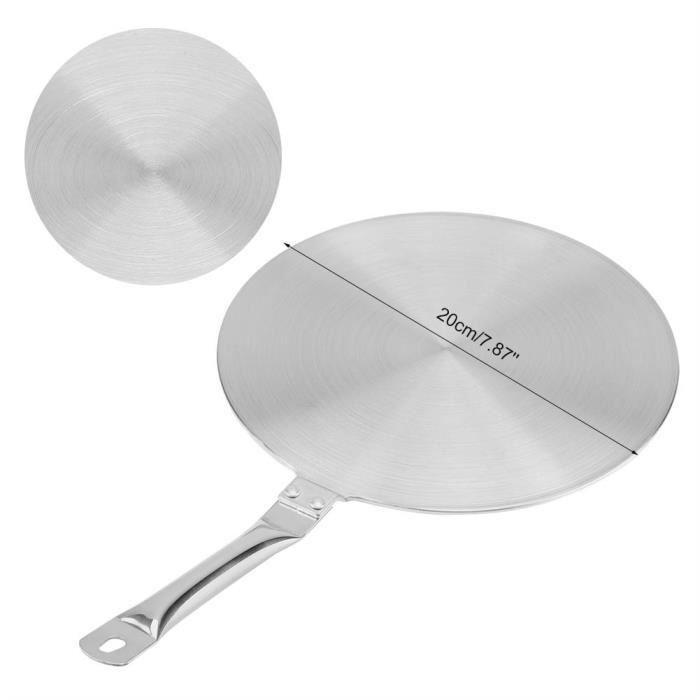 Adaptador de placa de conducción de calor de acero inoxidable para placa de inducción (20 cm) - TAM