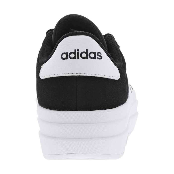 Chaussures Adidas Vl Court Bold J pour Fille Noir - Lacets - Enfant - Plat - Synthétique