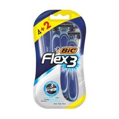 Bic Kertakäyttöiset Flex-terät 3 kpl 6 kpl 6 kpl