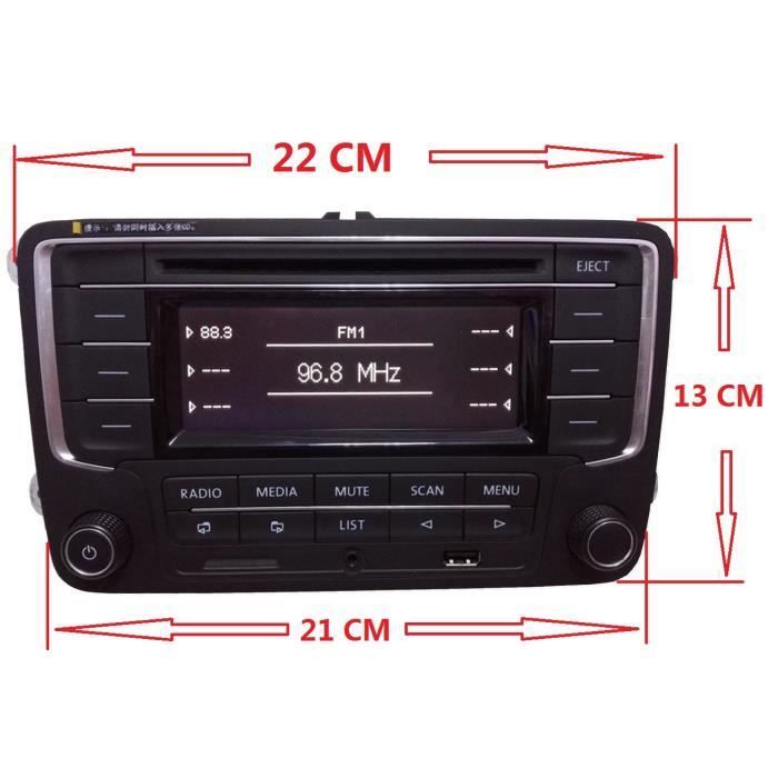 RCN210 Car Radio + CAN CD MP3 AUX USB Adapter for VW Golf 5 6 MK5 6 Passat B6 Caddy Tiguan