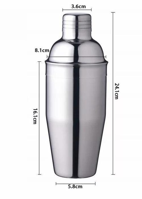 Cocktailshaker - Martini - 700 ml - Roestvrij staal - Ingebouwd filter - Gemakkelijk schoon te maken