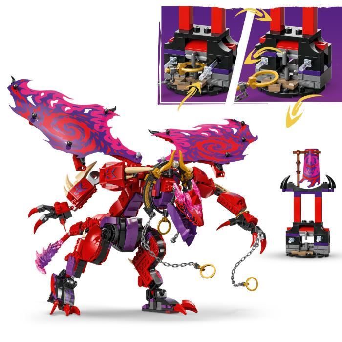 LEGO NINJAGO 71832 Croc-de-tonnerre : le dragon du chaos - Jeu de construction dès 8 ans