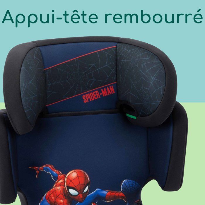Bebeconfort DISNEY© Siège auto Road Safe i-Size Spiderman, groupe 2/3, 3,5 ans à 10/12 ans, 100-150cm, 15-36kg, Authentic Spiderman