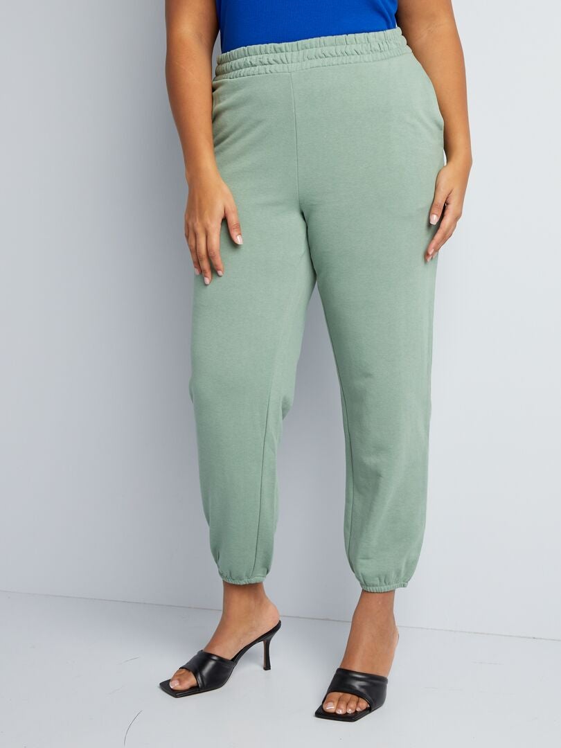 Fleece joggingbroek - GROEN